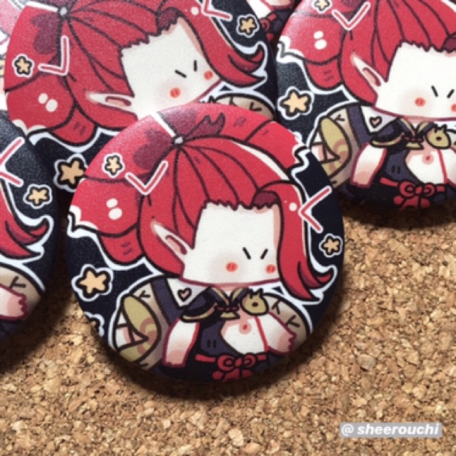 [IBARAKI & SHUTEN] Huy hiệu 58mm Onmyoji Âm dương sư - by Sheerouchi