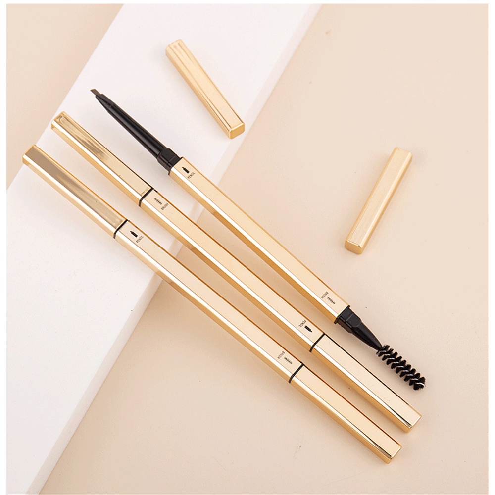 Bút Kẻ Lông Mày Hai Đầu Chống Thấm Nước Lâu Trôi Tự Nhiên Với 6 Màu Lựa Chọn