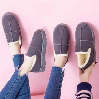 Giày nữ, giày lót lông, giày boots nữ cổ thấp, sang chảnh
