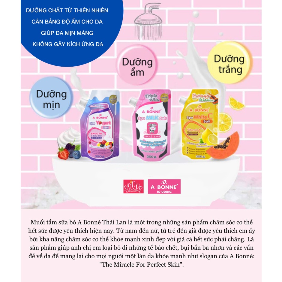 Muối Tẩy Da Chết Spa A Bonne' Thái Lan 350g