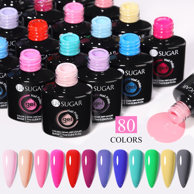 UR SUGAR Bộ Sơn Bóng Móng Tay UV Gel 7ml 12 Màu 54W