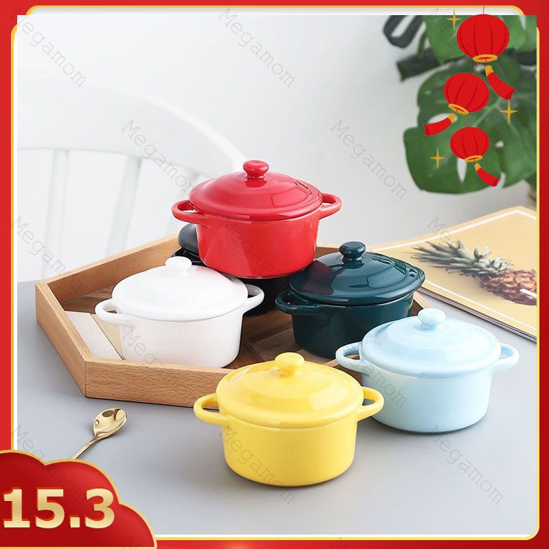 Bát ăn dặm, bát sứ nắp 200ml cho bé ăn dặm