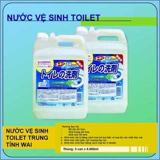 Nước vệ sinh Toilet Trung Tính Wai Nhật 4 lít