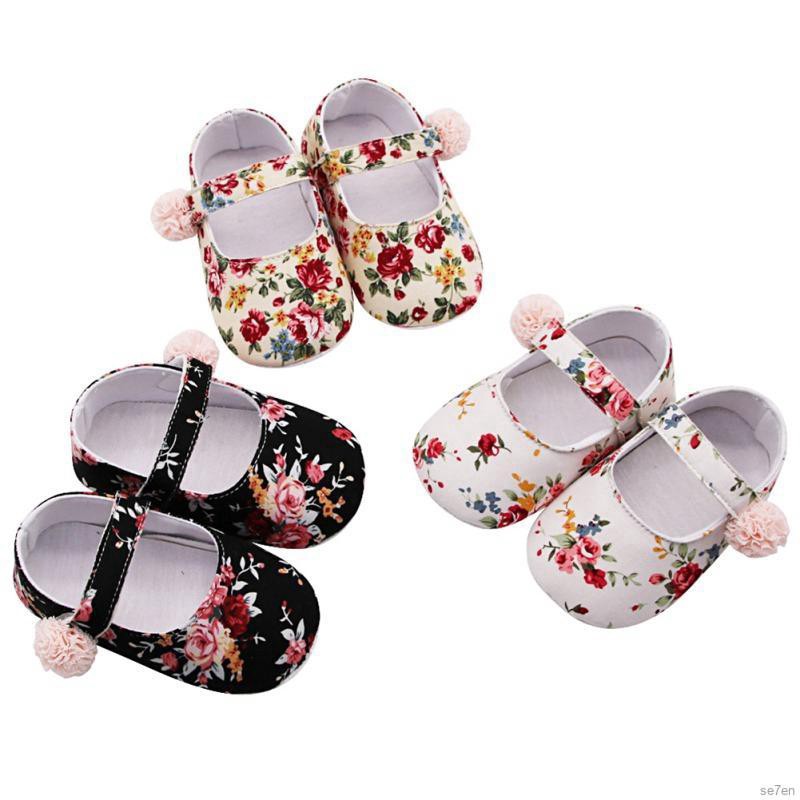 Giày búp bê in hoa đáng yêu cho bé gái