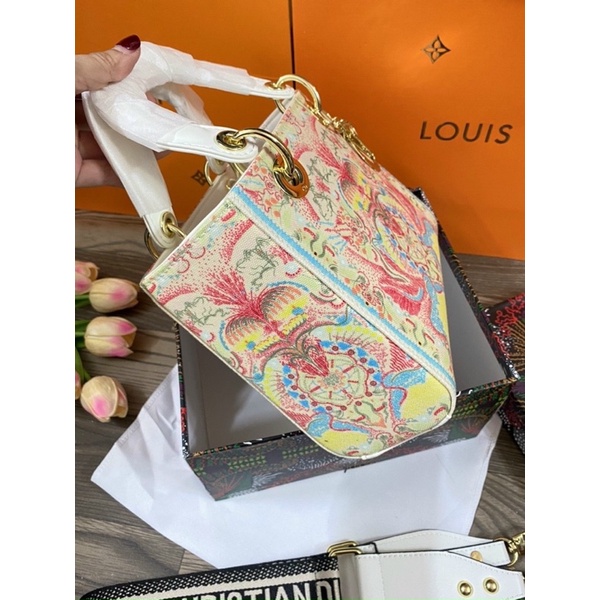 Túi D"ior Lady Hoạ Tiết