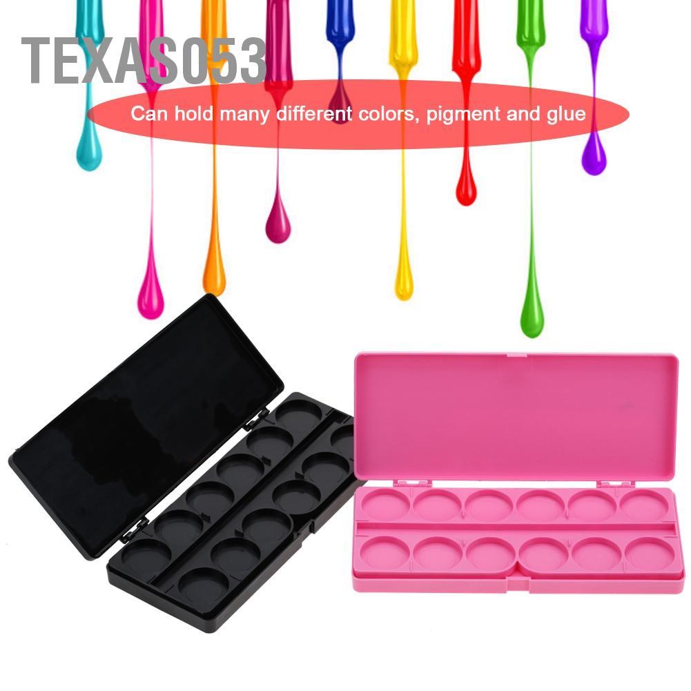 Hàng Sẵn Khay pha màu són vẽ móng tay 24 ô vuông【Texas053】