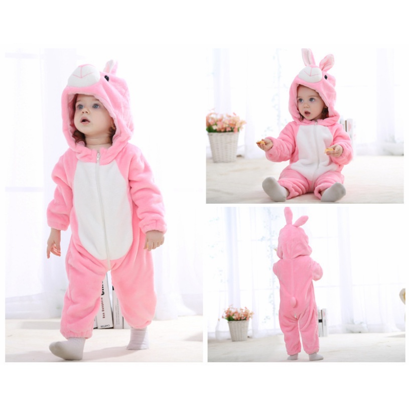 Kigurumi Bộ Đồ Ngủ Hóa Trang Thỏ Hoạt Hình Có Thể Sử Dụng Cho Tiệc Halloween
