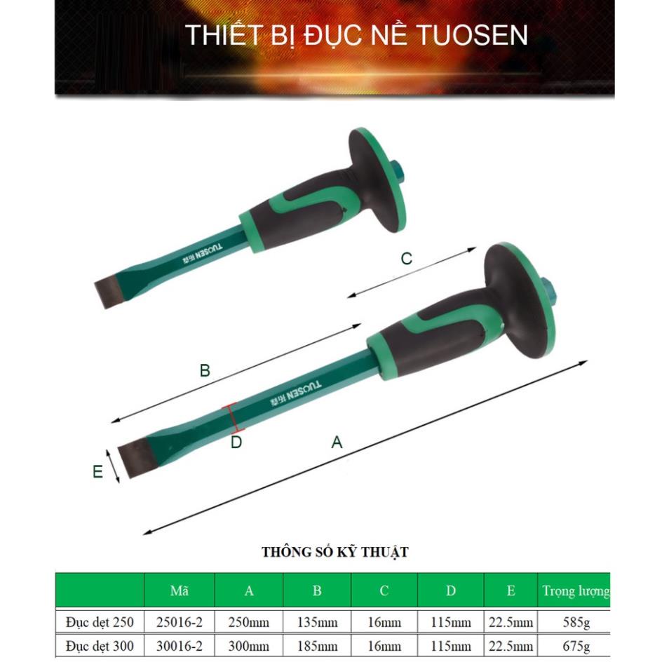 [Ảnh thật/Video -⚡️FREESHIP⚡️] Đục nề, đục đá có tay chắn cao su nhiều kích cỡ - Một sản phẩm của TUOSEN