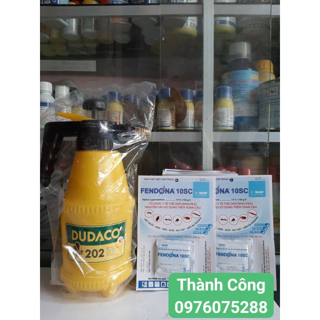 2 gói Fendona 10SC + 1 Bình xịt Dudaco 2 lít