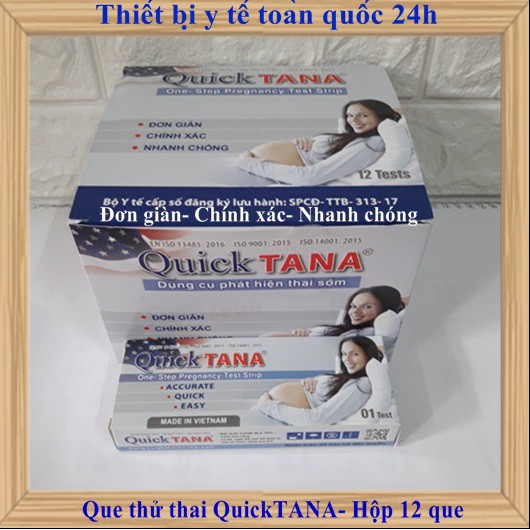 [Chính hãng] Hộp 12 que thử thai Quicktana