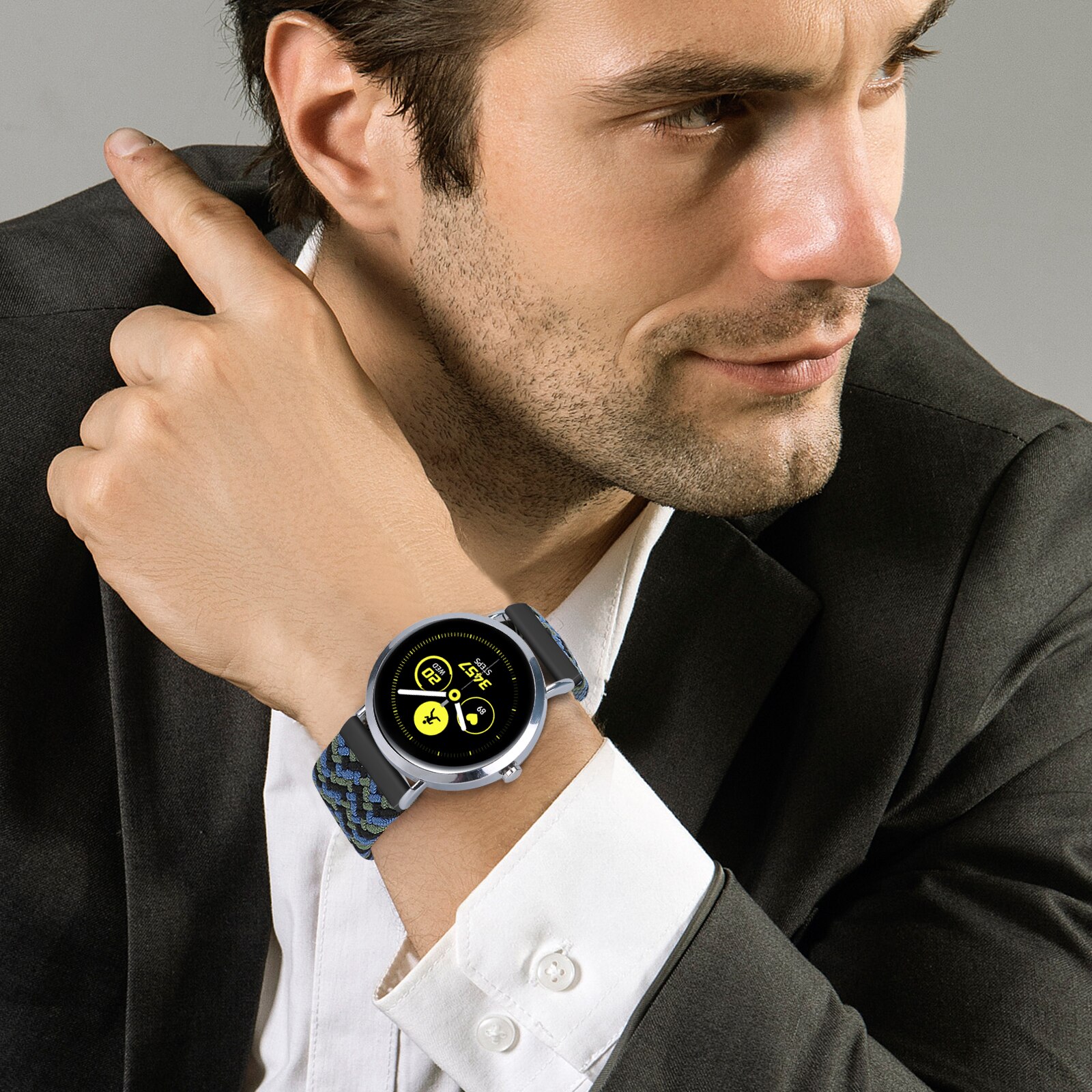 Dây Đeo Nylon Cho Đồng Hồ Thông Minh Samsung Galaxy 3 Watch 42 46mm Gear S3 Active2 Classic