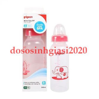 Bình sữa Pigeon PP 120ML và 240ml(cổ viền màu)