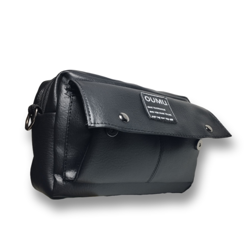 Túi đeo chéo nam nữ Unisex O.M.N.U ĐEN LOẠI 1 thời trang siêu nhẹ chống nước Mys Bag