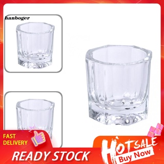 Cốc thủy tinh trong suốt đựng bột làm móng tay