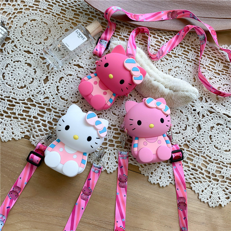 Túi đeo chéo hình mèo Hello Kitty dễ thương cho bé