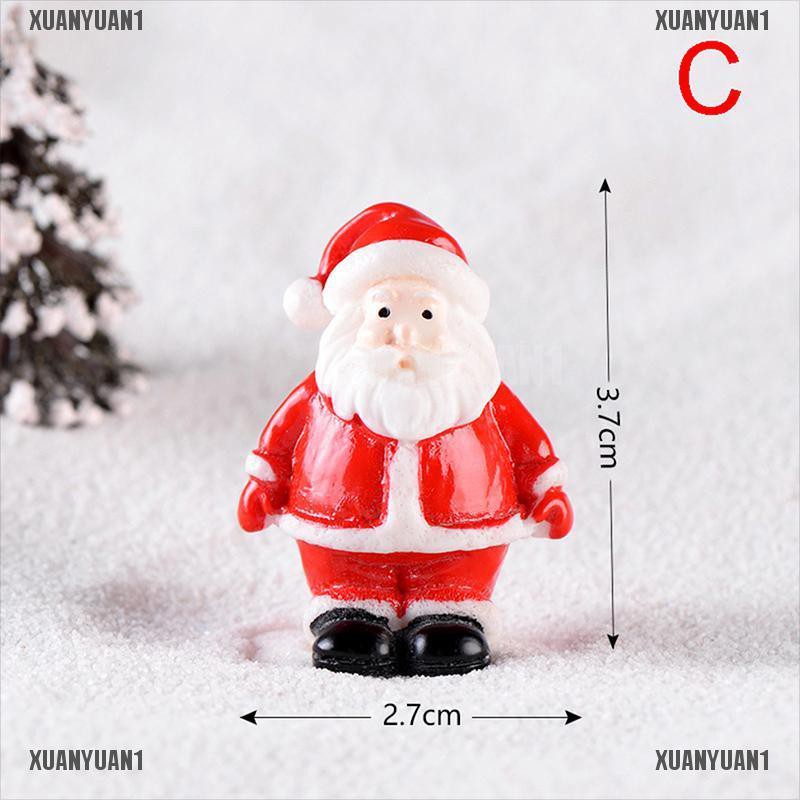 [XUANYUAN1] Mô Hình Ông Già Noel Và Người Tuyết Mini Trang Trí Cây Thông Noel DIY