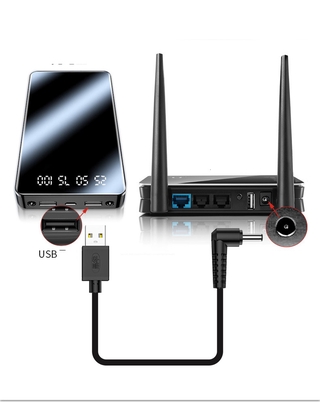 CÁP SẠC USB ĐẦU TRÒN 5.5MM JINGHUA U551
