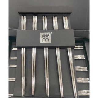 Combo 5 Đôi Đũa inox 304 Phong Cách Hàn Quốc chống trơn trượt cao cấp