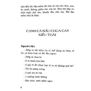 Các Món Canh Cá
