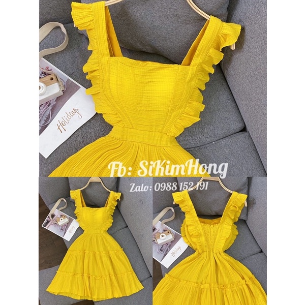 ĐẦM CÁNH TIÊN THIẾT KẾ 2 LỚP MÀU TRƠN _Mã 750 (Ảnh shop chụp thật 100%)