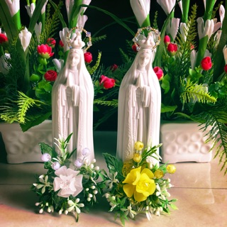 Tượng đá Đức Mẹ Fatima 15cm