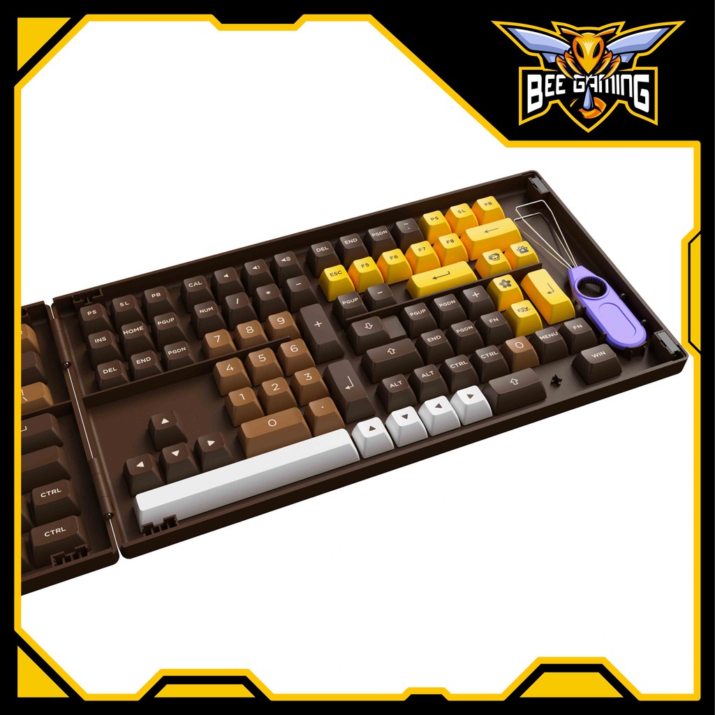 Bộ Keycap AKKO Chocolate | Chất liệu PBT Double Shot | ASA Profile | 178 nút