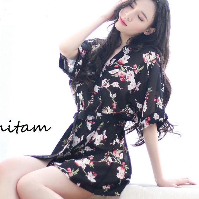 ✧Sản Phẩm Mát Mẻ✰ Đầm Ngủ Kiểu Kimono Gợi Cảm Chất Liệu Chiffon A187-2 34 ✧ | BigBuy360 - bigbuy360.vn