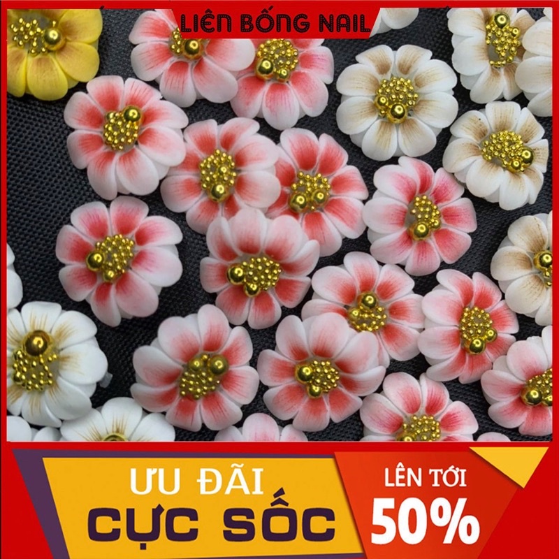 Hoa bột nail- hướng dương