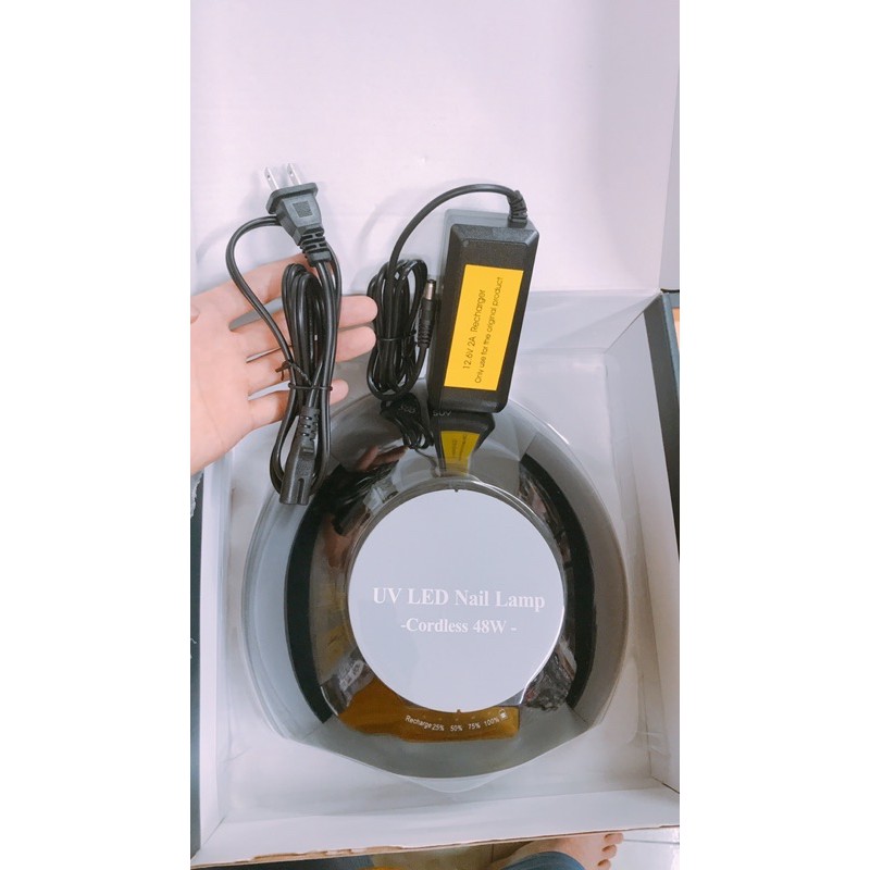 máy hơ gel tích điện uv+led 48w