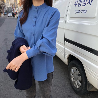 Váy ulzzang áo sơ mi set váy nữ đẹp sơ mi dài tay đầm len gile mỏng áo kiểu dáng hàn quốc | BigBuy360 - bigbuy360.vn