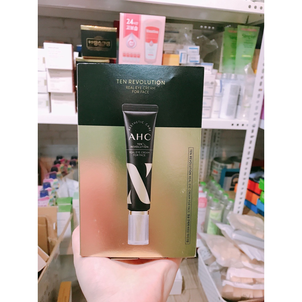 Kem Mắt AHC Ageless Real Eye Cream For Face Vỏ Đen Vàng