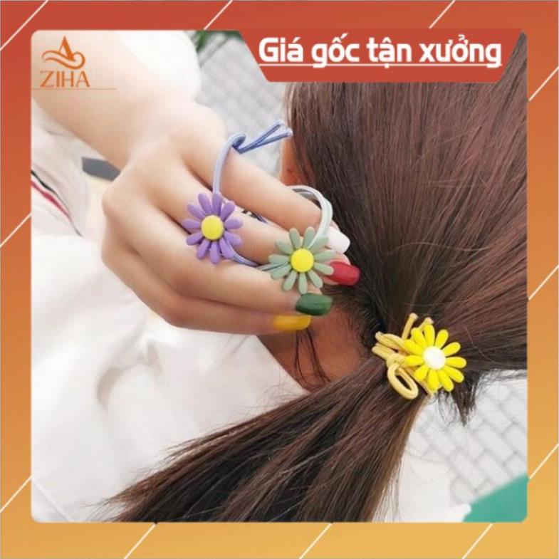 Giá sốc 1k- Dây cột tóc hoa cúc 1k (được mua nhiều)