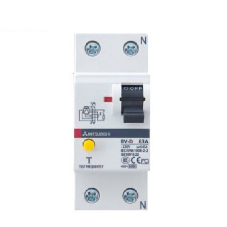 Cầu dao tự động Mitsubishi BV-D 2P 300mA 25A, 40A, 63A
