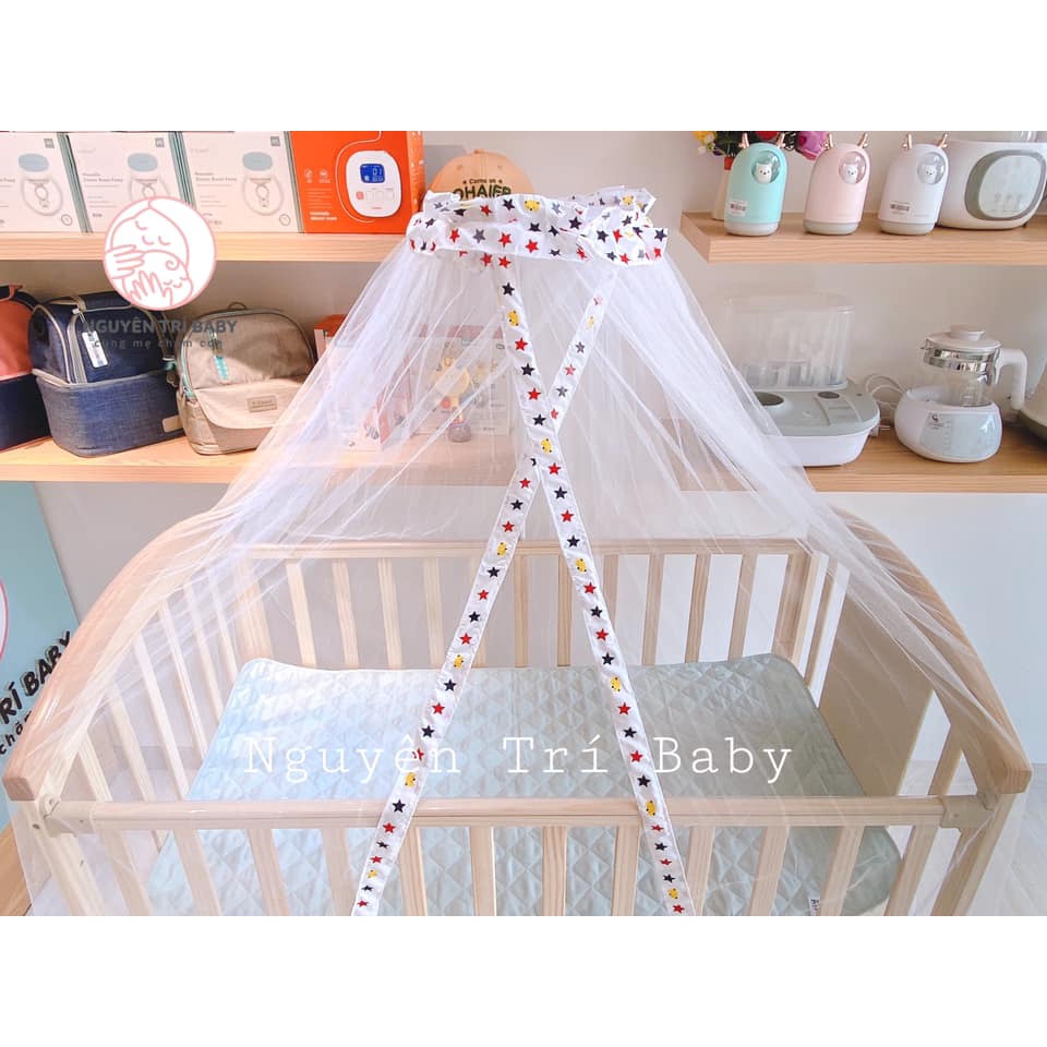 Nôi cũi đa năng 6 trong 1 Monmon, làm từ gỗ tùng chắc chắn, chống mối mọt