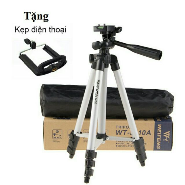 Chân đế chụp hình Tripod TF-3110 kèm kẹp điện thoại