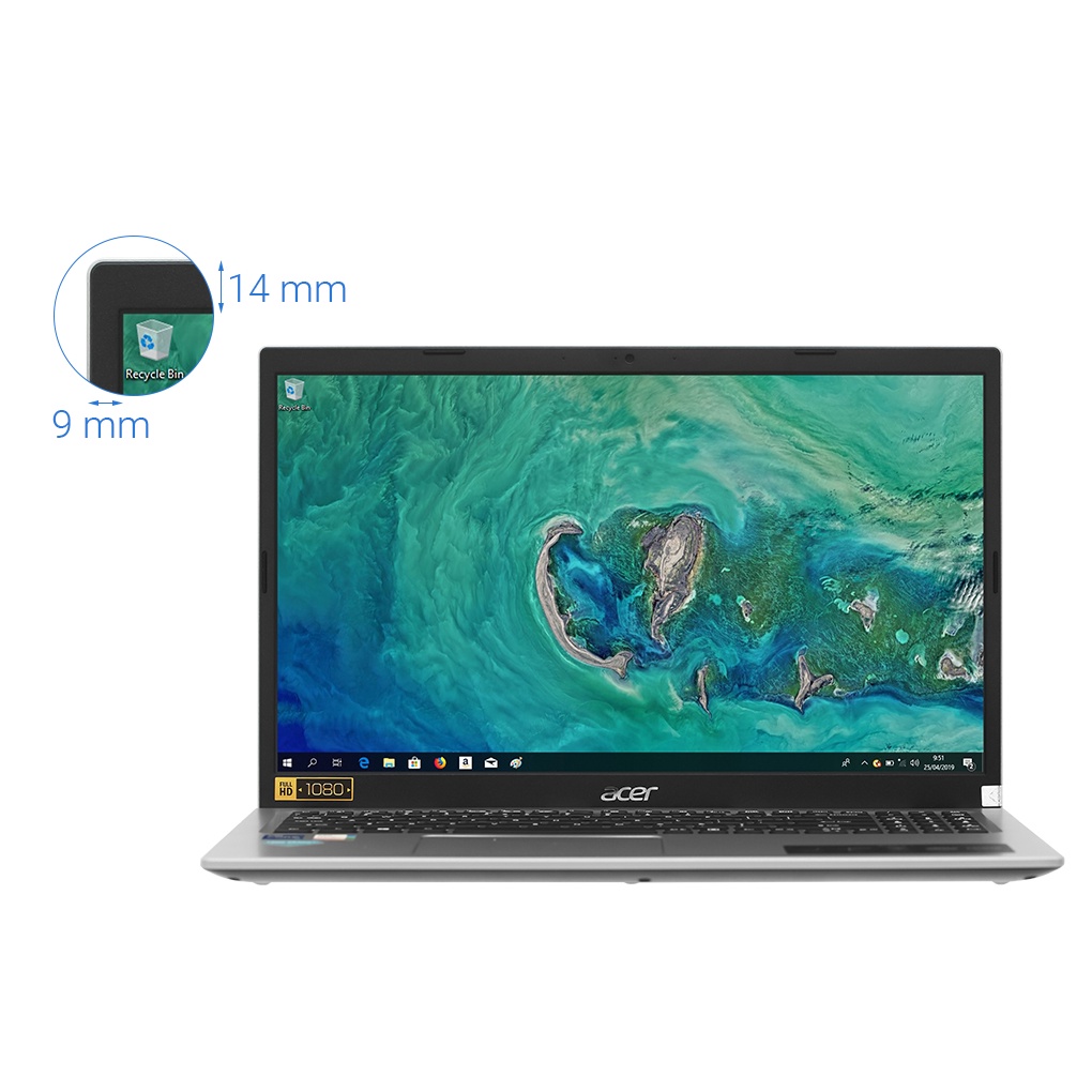 Laptop Acer Aspire 3 A315 58 59LY i5 1135G7/8GB/512GB/15.6"F/Win11//Bạc - Hàng chính hãng