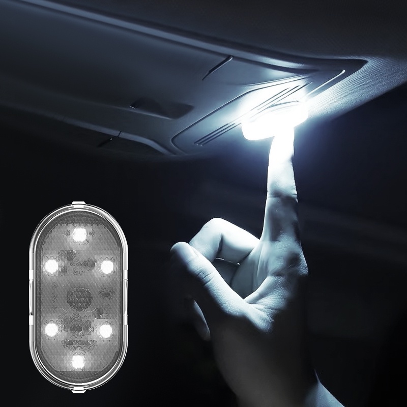 Đèn led cảm ứng không dây gắn trần xe hơi sạc cổng USB tiện dụng