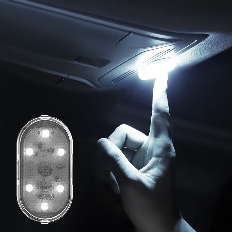 Đèn LED Cảm Ứng Không Dây Gắn Trần Xe Hơi Mới Sạc USB