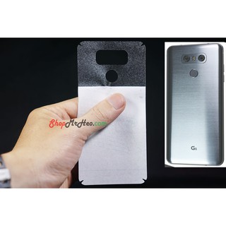 Skin Dán Mặt Lưng Vân 3D LG G6 (Carbon, Hộp, Nhám)