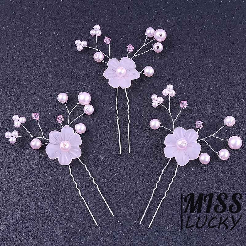 Set 2 trâm cài tóc hình hoa thanh tú thời trang Hàn cho nữ