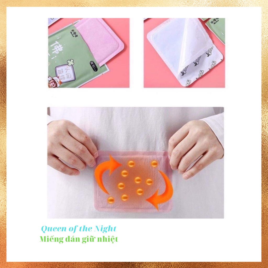 Miếng Dán Nhiệt Giữ Ấm Cơ Thể Miếng Dán Đau Bụng Kinh Thảo Dược Thiên Nhiên Giảm Đau Bụng Đau Mỏi Vai Gáy