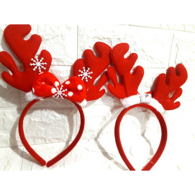 Bờm noel - bờm giáng sinh tuần lộc đỏ
