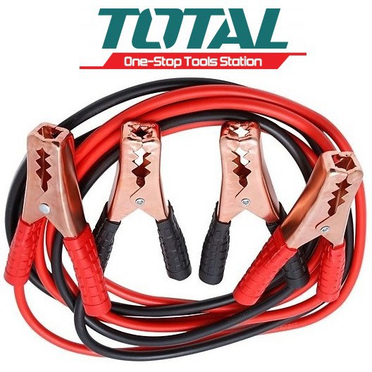 [CHÍNH HÃNG] TOTAL Dây nối sạc bình ắc quy acqui 200AMP 2.5m Booster Cable PBCA12001 (DSG)