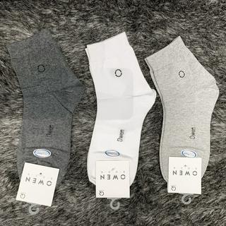 (CHÍNH HÃNG OWEN) OWEN - Tất nam cổ trung Owen 100% cotton khử mùi 81609