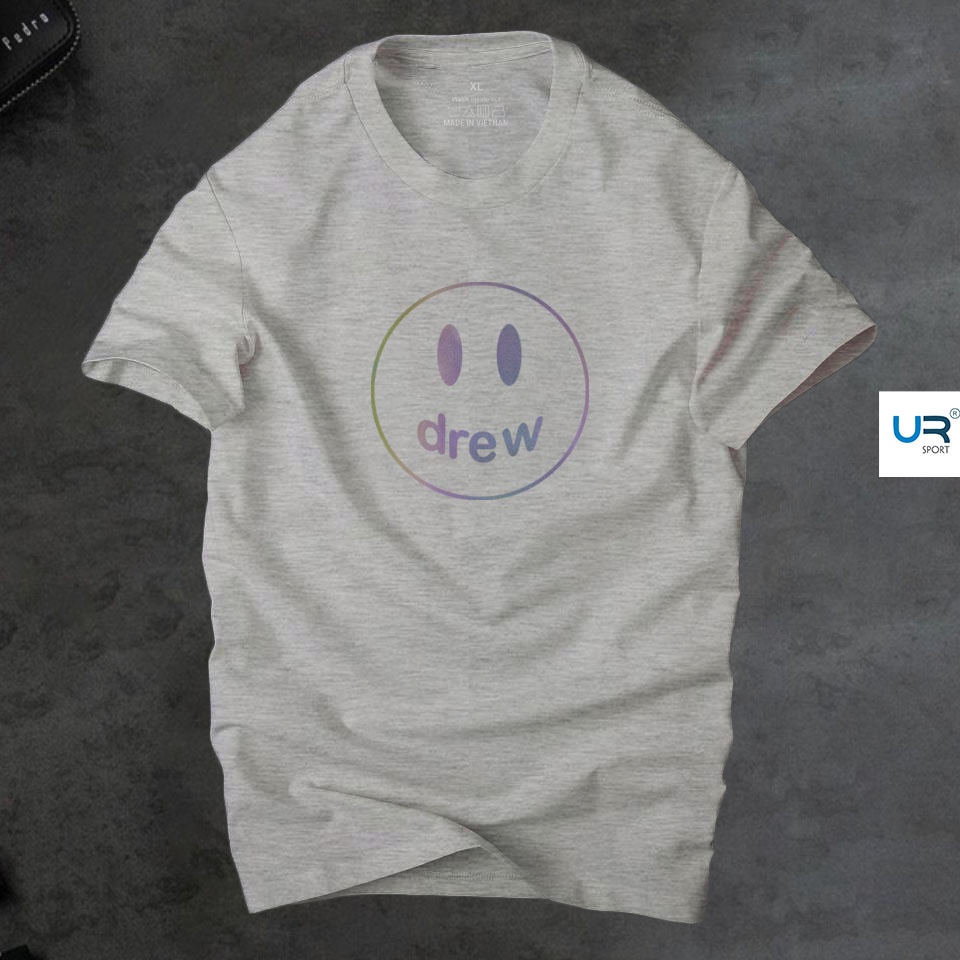 Áo thun nam nữ cổ tròn drew pản quang 7 màu vải cotton co giãn,dày dặn thoáng mát |ur sport