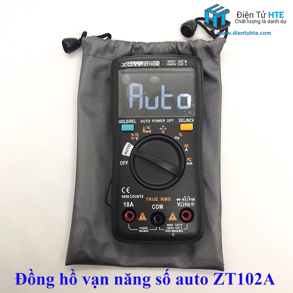 Đồng hồ vạn năng số tự động ZOYI ZT102A 2019 chính hãng [HTE Quy Nhơn CN2]