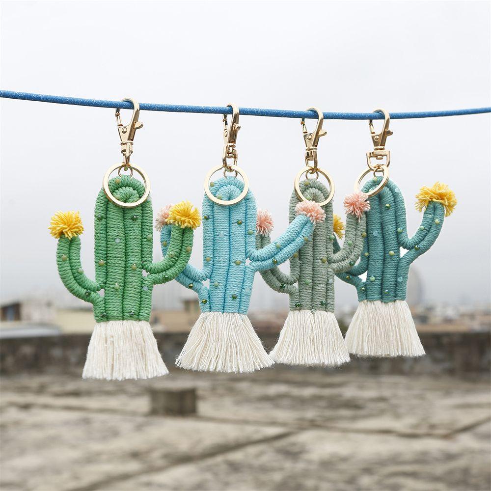 Móc Khóa Hình Cây Xương Rồng Trang Trí Ba Lô Thời Trang