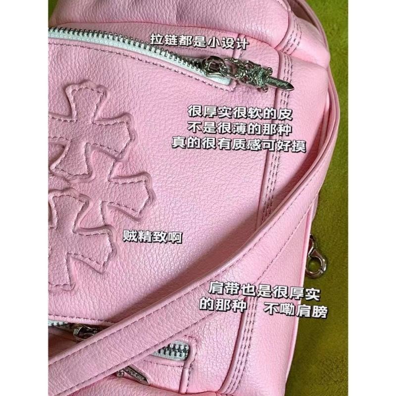 Y2k Túi Đeo Chéo Đựng Mỹ Phẩm Xiaohongshu Màu Hồng Cá Tính Cho Nữ