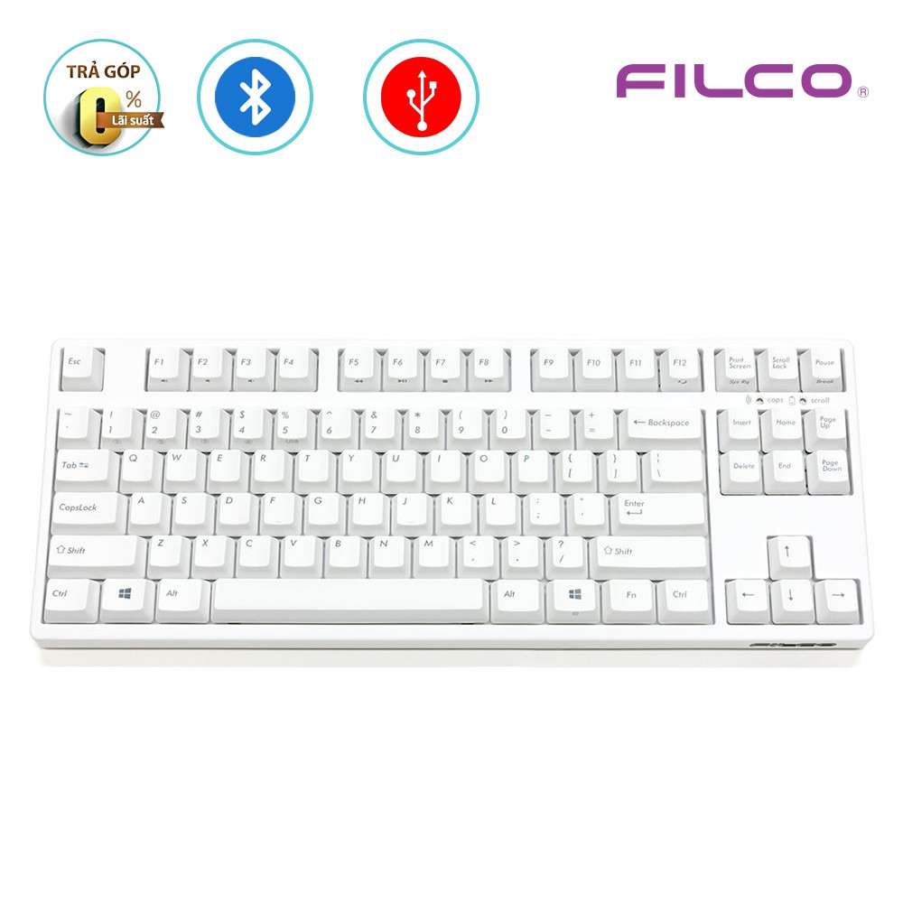 Bàn phím cơ Filco Majestouch Convertible 2 Hakua (Tenkeyless)