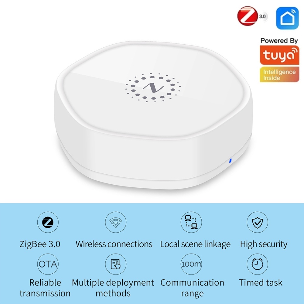 Zigbee 3.0 Cửa Ngõ Tuya Nhà Thông Minh Hub Wifi Đa Chức Năng Thiết Bị Liên Kết Điều Khiển Trung Tâm